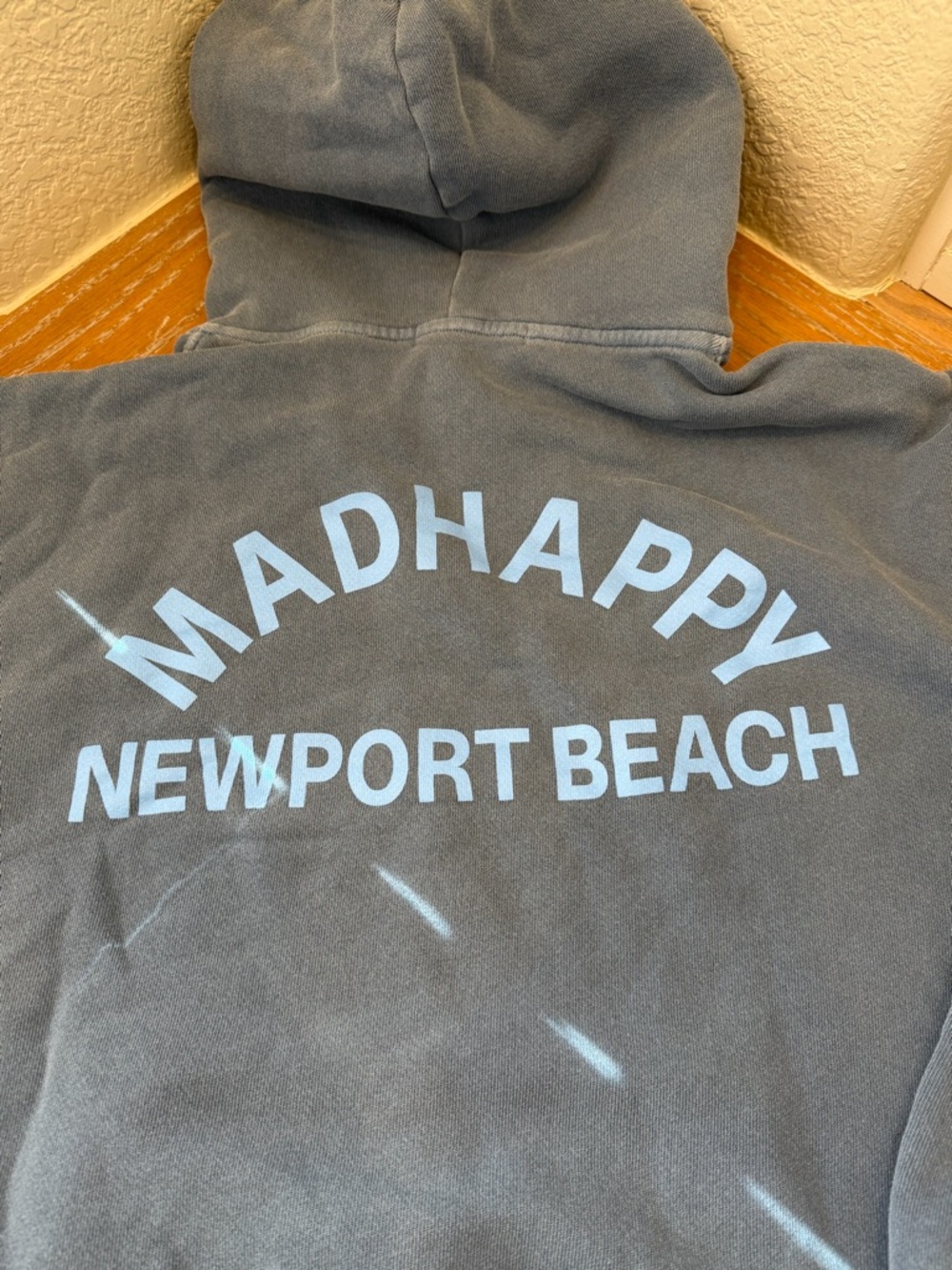 *SOLD* NWT Madhappy Newport Beach Slate Blue Midweight Hoodie - Picture 11 of 13